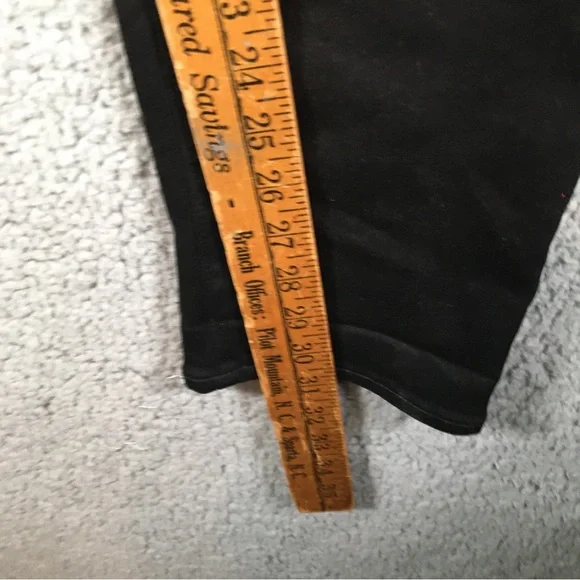 Madewell Jeans Women's Atlectic Slim Black Size 35/32 Straight Denim Pockets - Picture 5 of 12